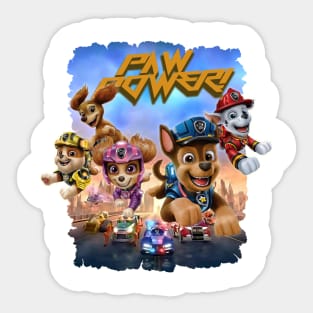 paw power friends Sticker